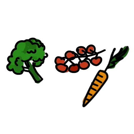 Icon mit verschiedenen Gemüsesorten