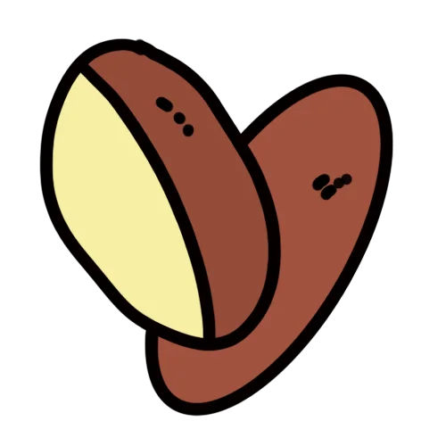 Icon mit Kartoffeln in rötlichem Ton