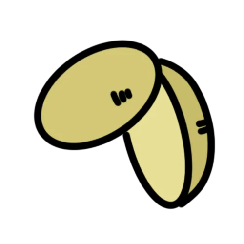 Icon mit Kartoffeln in gelb